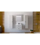 Wall cabinet with mirror TORETO 70x60/1D, cashmere order